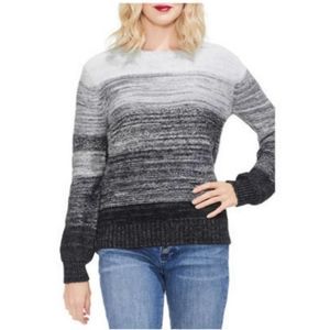 Vince Camuto Bubble Sleeve Ombre Sweater Oversize Large